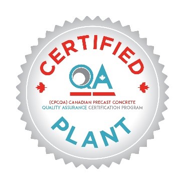CPCQA Certified Plant seal — Canadian Precast Concrete Quality Assurance Certification Program